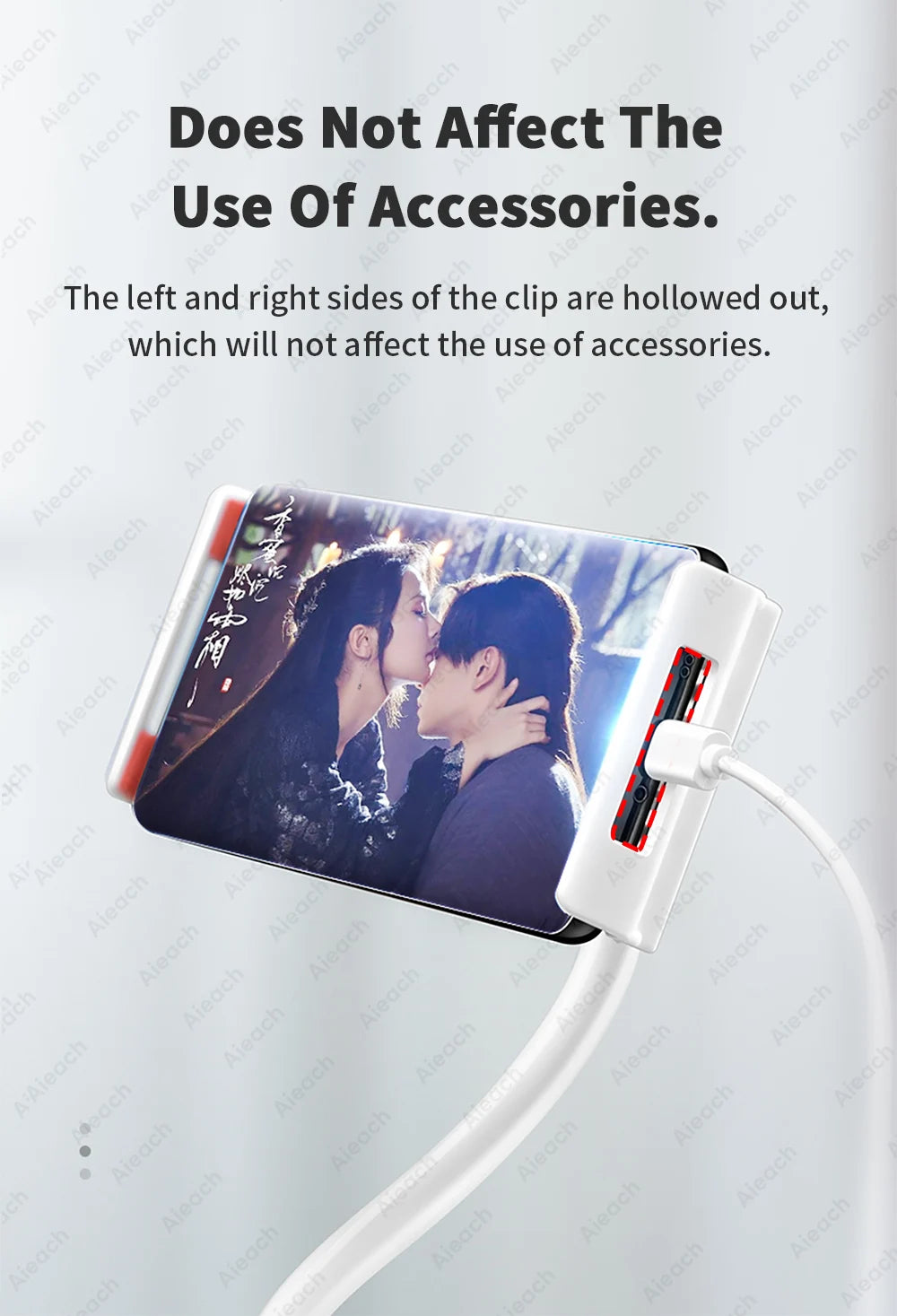 Suporte com braço longo e articulável para tablet e celular