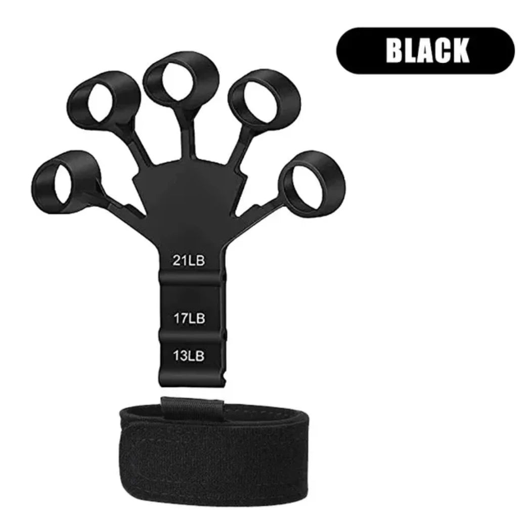 Treinamento de pegada de silicone e exercícios para os dedos, extensor para fortalecer as mãos, treinador de pegada para artrite, expansor para escova de mão