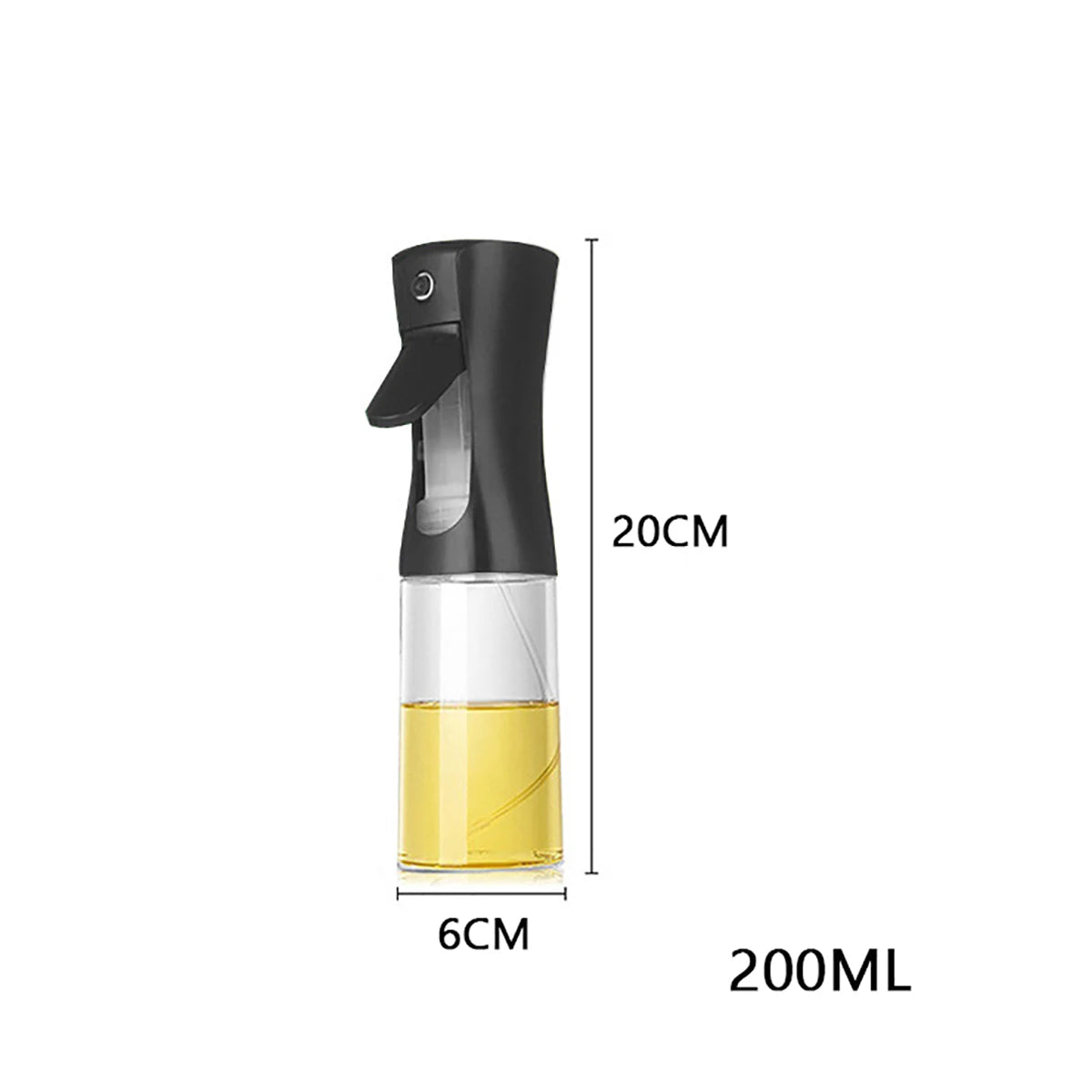 Spray de óleo 200/300/500ml para acampamento, churrasco, cozinha, pulverizador de azeite, óleo de cozinha, spray de óleo para assar, dispensador de vinagre