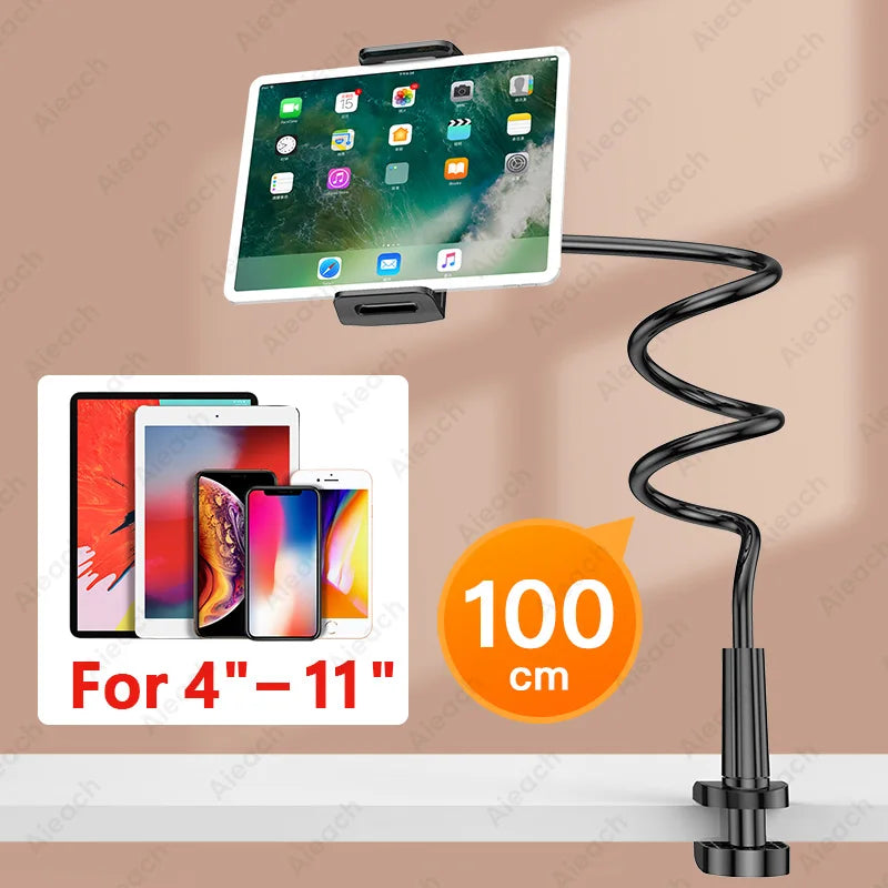 Suporte com braço longo e articulável para tablet e celular