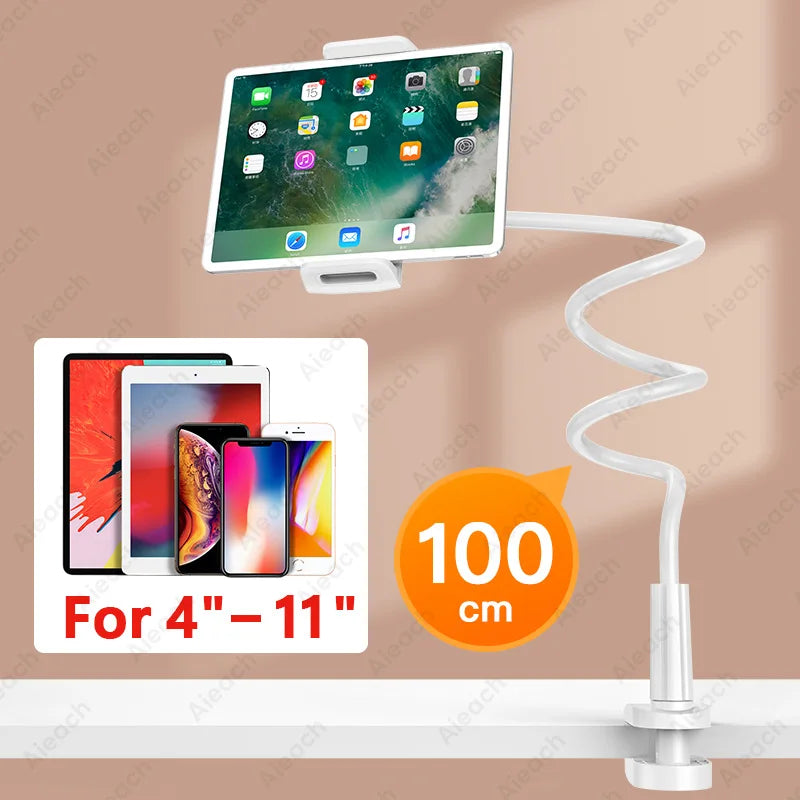Suporte com braço longo e articulável para tablet e celular