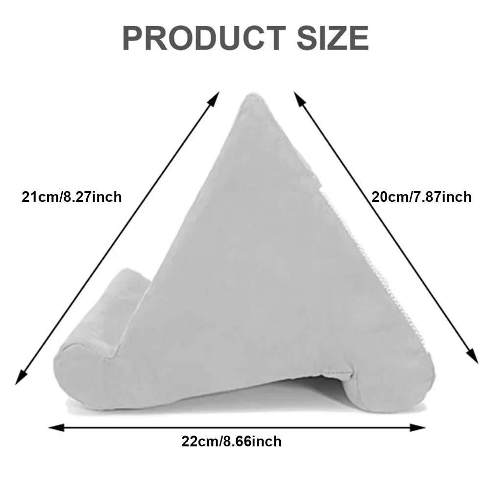 Suporte almofada triangular para tablet, ipod e celular