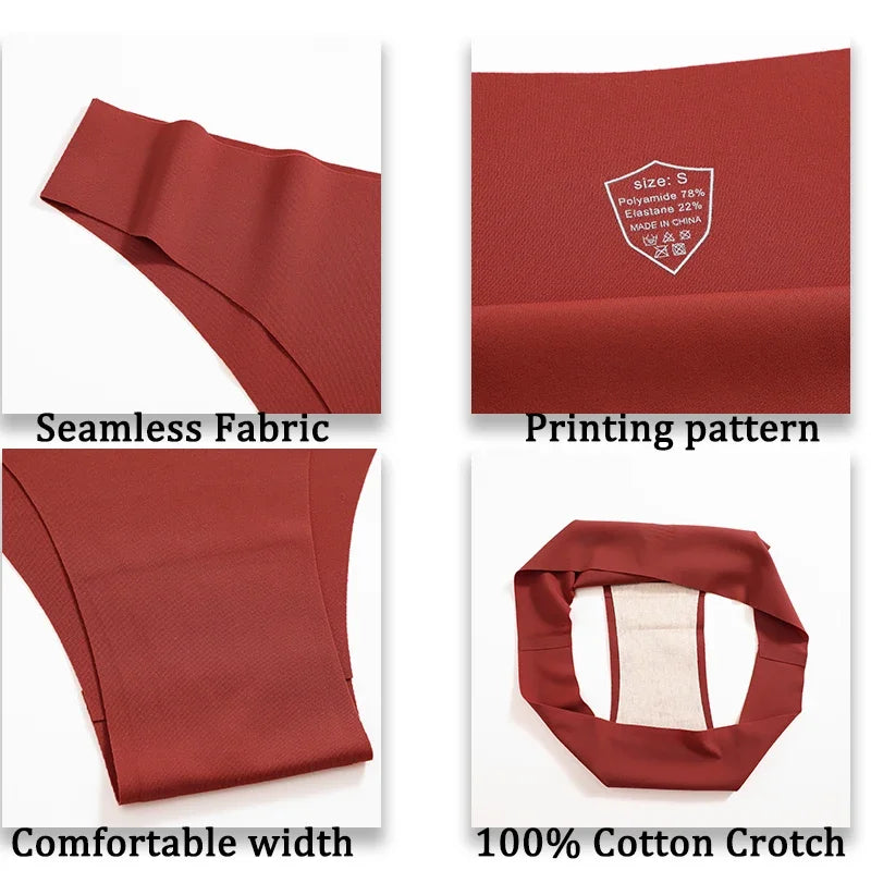 Calcinha íntima sem costura de seda gelada, cintura baixa, brasileira, respirável, lingerie de alta elasticidade, calcinhas íntimas, calcinhas femininas