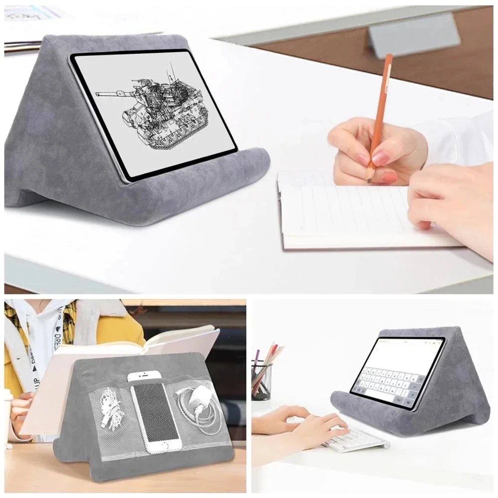 Suporte almofada triangular para tablet, ipod e celular